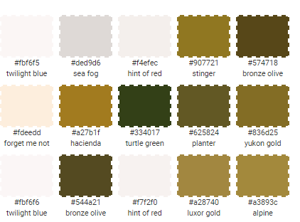 Color Pallette | Lily Absinthe